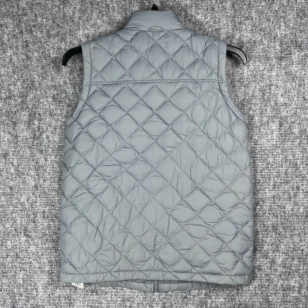 Lands End Kids Quilted Puffer Vest Full Zip Sleeveless Layering L 14-16‎ Girls